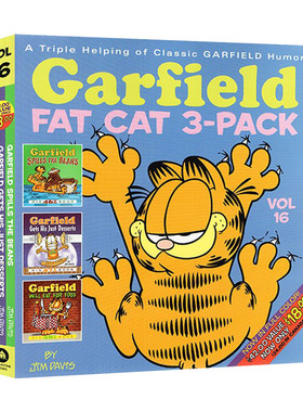 Garfield Fat-Cat 3-Pack #16 加菲猫漫画3本套装16进口原版英文书籍