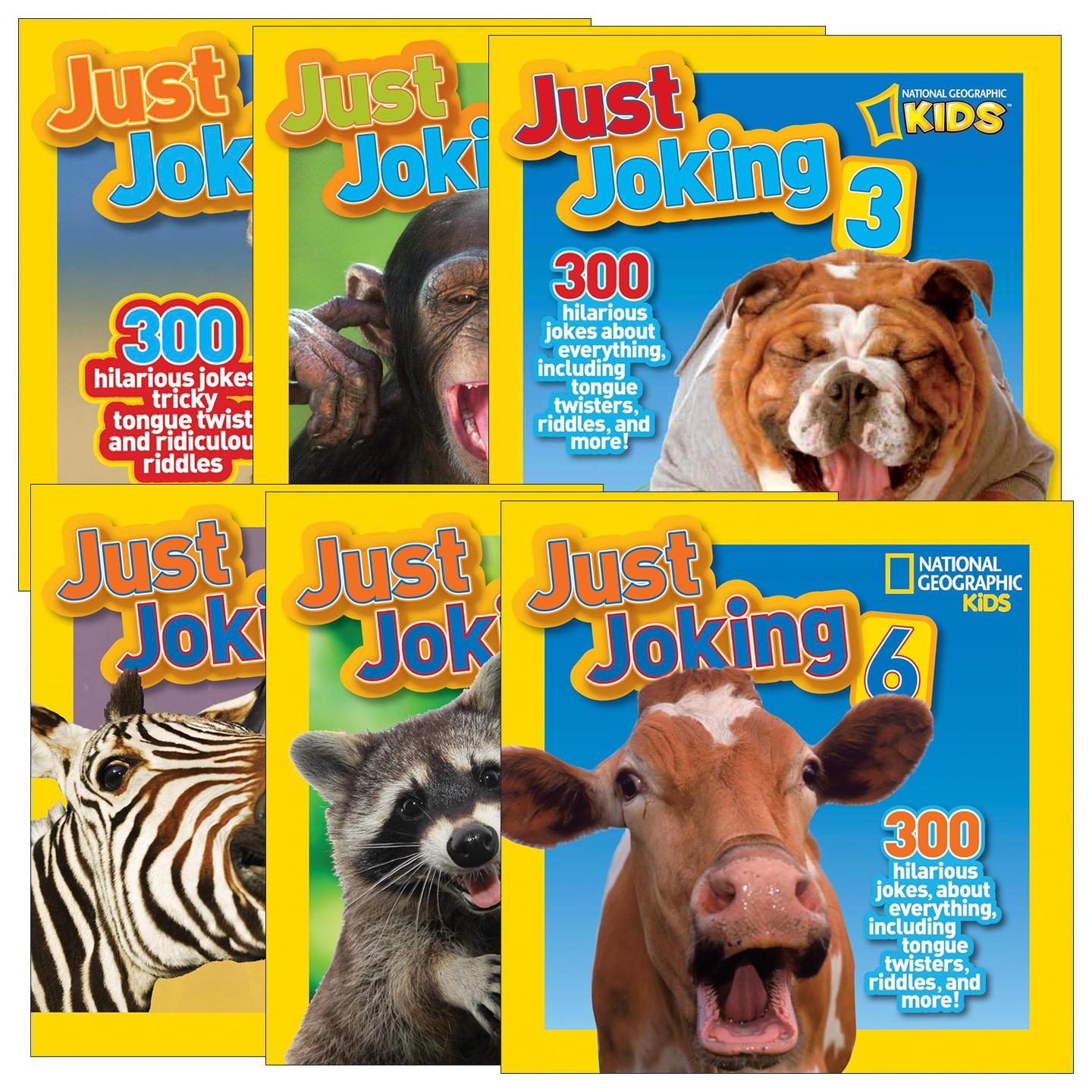 英文原版 National Geographic Kids Just Joking 国家地理儿童幽默系列6册 300个笑话绕口令谜语 英文版 进口英语原版书籍
