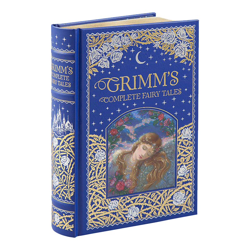 英文原版小说 Grimm's Complete Fairy Tales 格林童话全集 皮革金边 精装豪华收藏版 巴诺经典 进口英语原版书籍