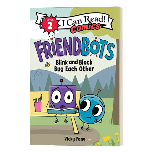 英文原版 Friendbots Blink and Block Bug Each Other 朋友机器人 瞪大眼睛 英文版 进口英语原版书籍