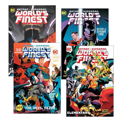 英文原版 Batman/Superman World's Finest 蝙蝠侠 超人 拍档系列1-4册 DC漫画 Mark Waid 英文版 进口英语原版书籍