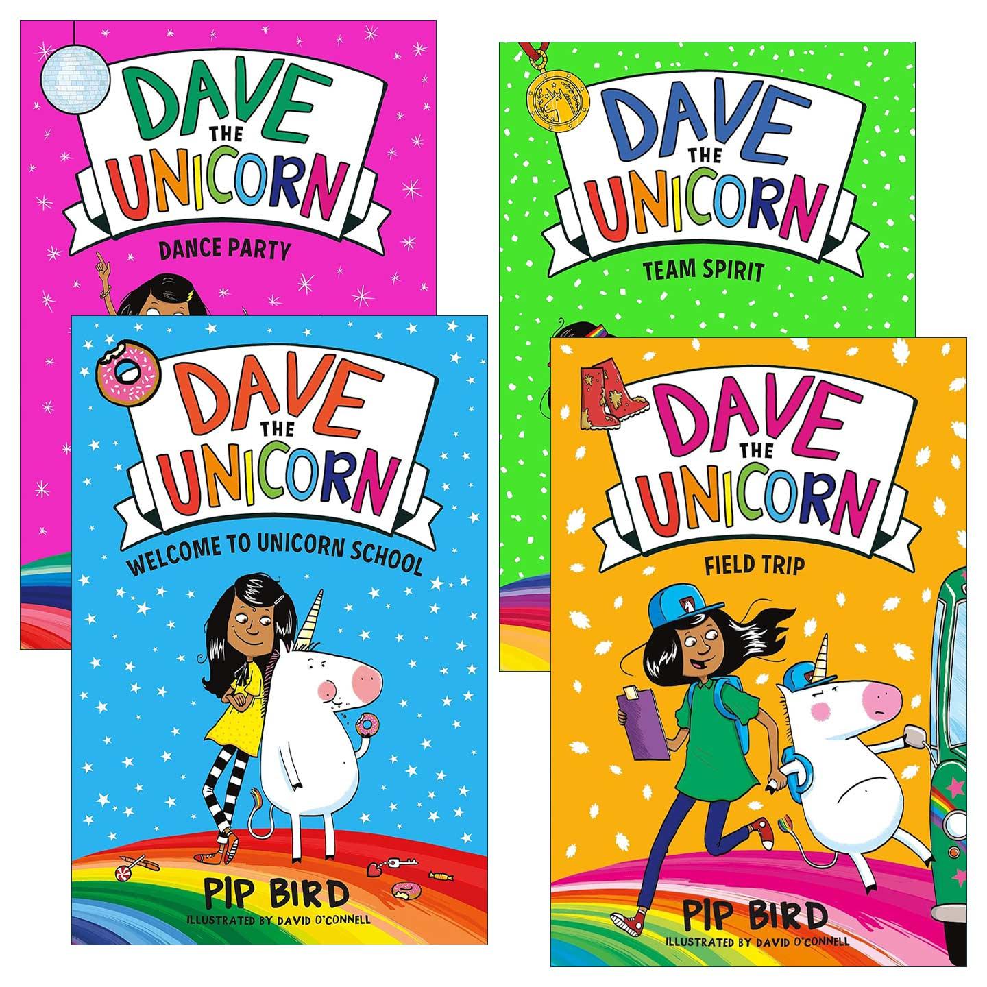 英文原版 Dave the Unicorn 米拉和独角兽戴夫系列1-4册 儿童动物小说 英文版 进口英语原版书籍