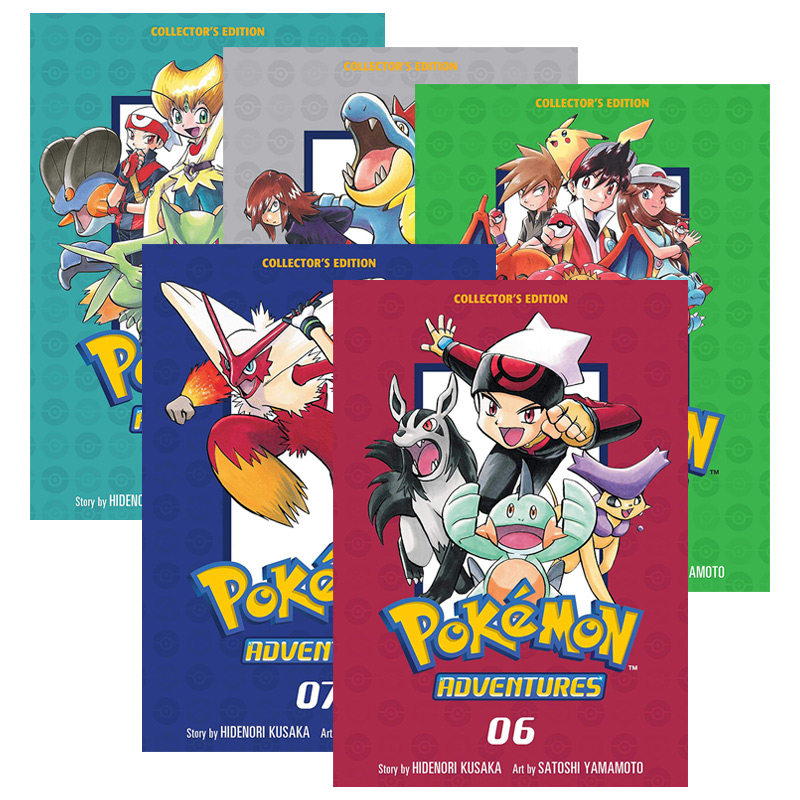 Pokemon Adventures Collector's Edition 皮卡丘大冒险6-10册进口原版英文书籍