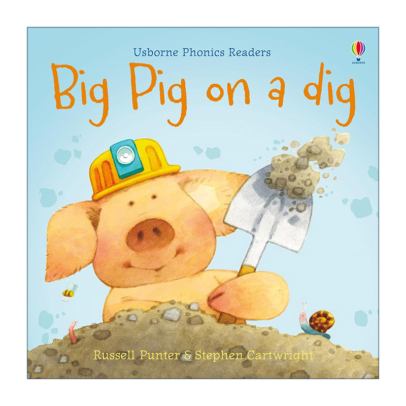 英文原版 Phonics Readers Big Pig On A Dig 大猪挖宝藏 英文版 进口英语原版书籍