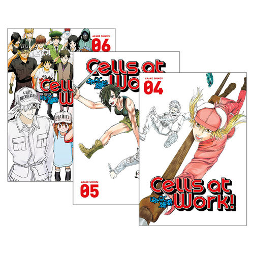 Cells At Work! 工作细胞4-6册进口原版英文书籍