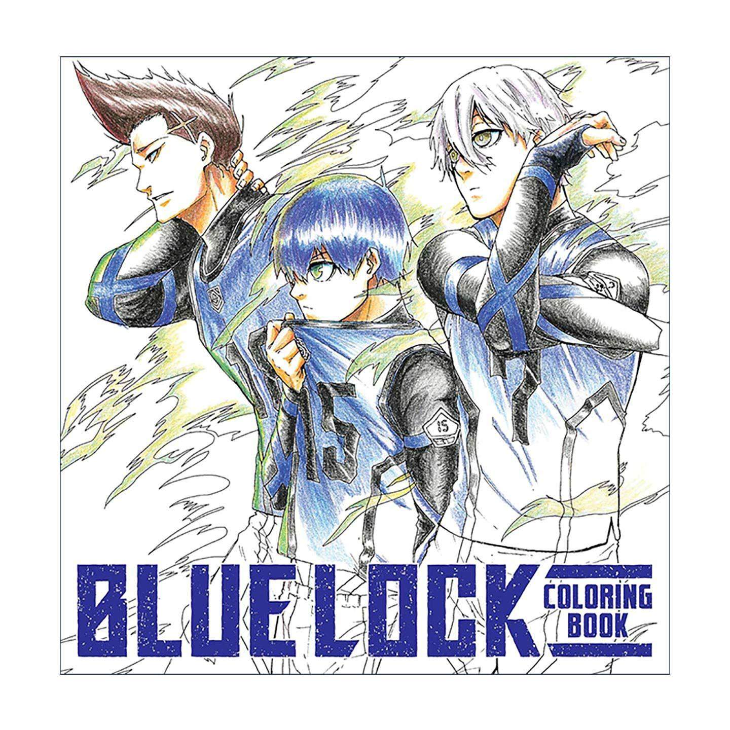 英文原版 Blue Lock Coloring Book 蓝色监狱涂色填色书 同名日本动漫 足球体育漫画 野村优介 英文版 进口英语原版书籍