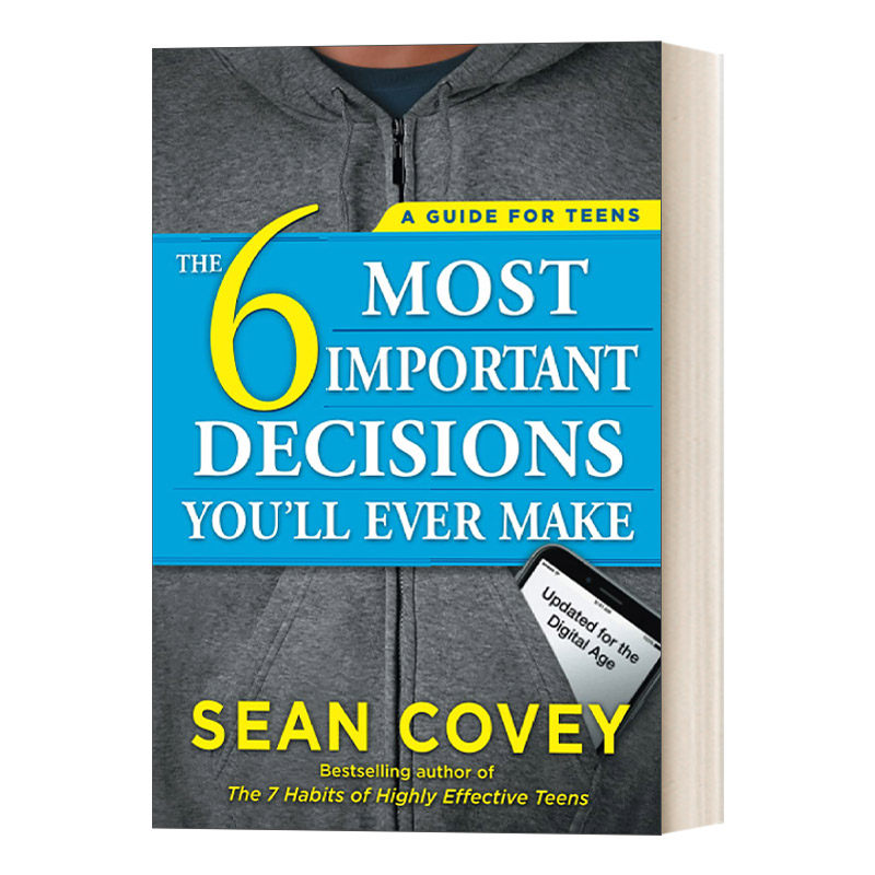 英文原版 The 6 Most Important Decisions You'll Ever Make 杰出青少年的6个决定 英文版 进口英语原版书籍