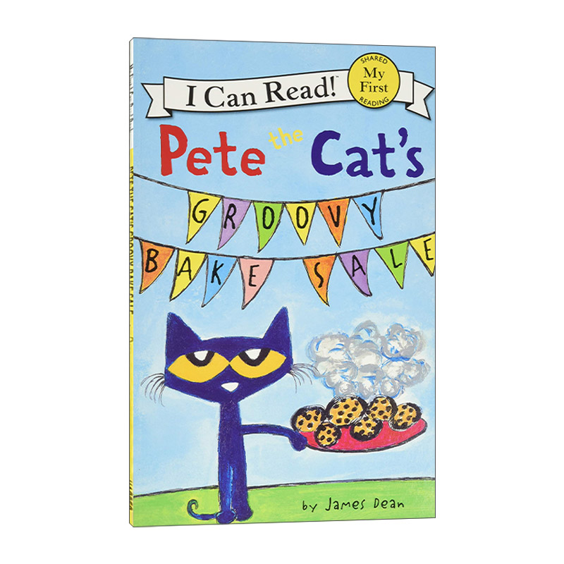 英文原版 My First I Can Read Pete the Cat's Groovy Bake Sale 皮特猫分级阅读 皮特猫的绝妙烘焙义卖 英文版 进口英语原版书籍