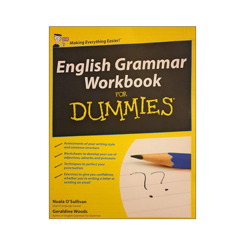 英文原版 English Grammar Workbook for Dummies 英语语法练习册 达人迷 英文版 进口英语原版书籍