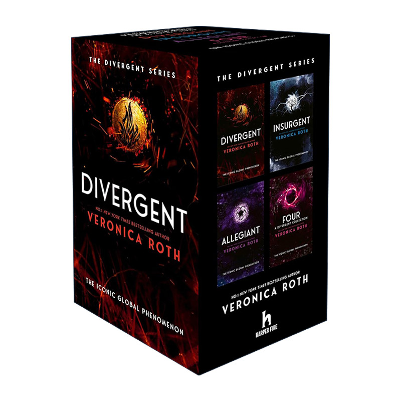 英文原版 Divergent Series Box Set 分歧者系列全四册盒装 维罗尼卡·罗斯科幻反乌托邦小说 英文版 进口英语原版书籍