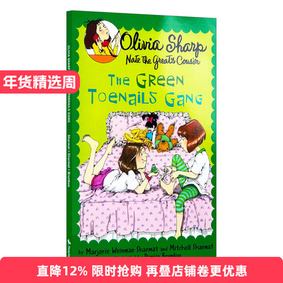 英文原版 The Green Toenails Gang 绿趾甲帮派 大侦探内特同作者儿童侦探小说 Olivia Sharp Agent for Secrets 英文版 进口书籍