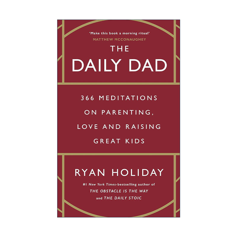 英文原版 The Daily Dad 爸爸的日常 366个有关育儿 爱和养育好孩子的思考 瑞安·霍利迪 英文版 进口英语原版书籍