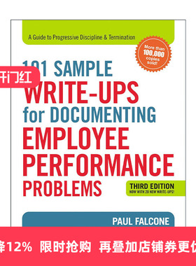 英文原版 101 Sample Write-Ups for Documenting Employee Performance Problems 绩效对话101个范例 英文版 进口英语原版书籍