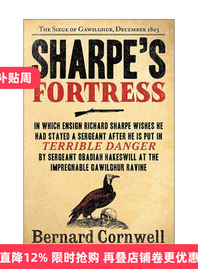 英文原版 Sharpe's Fortress 沙普的堡垒 1803维尔加尔之围 影视原著 英文版 进口英语原版书籍