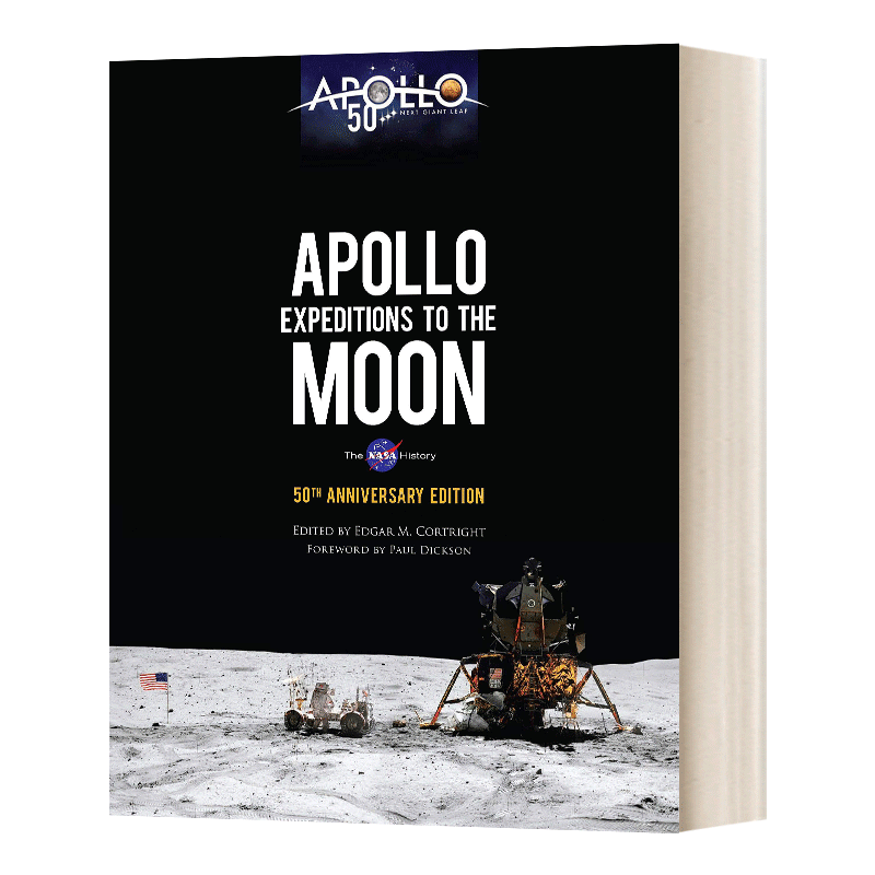 英文原版 Apollo Expeditions to the Moon 阿波罗登月50周年特别画册 美国NASA官方纪念版 英文版 进口英语原版书籍