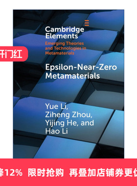 英文原版 Epsilon-Near-Zero Metamaterials 介电常数近零超材料 剑桥超材料新兴理论和技术系列 英文版 进口英语原版书籍