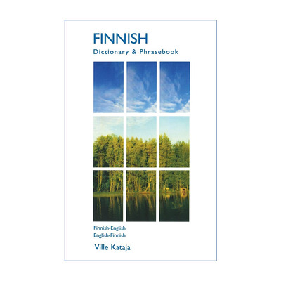 原版 Finnish-English English-Finnish Dictionary and Phrasebook 芬兰语-英语双解词典与常用语手册 进口原版书籍