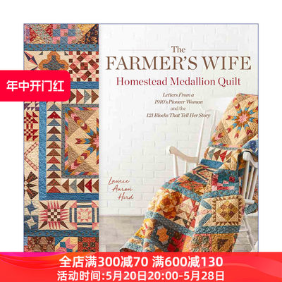 英文原版 Farmers Wife Homestead Medalli 农妇宅地章被缝纫拼布图谱 翻缝 手工艺 Laurie Aaron Hird 英文版 进口英语原版书籍