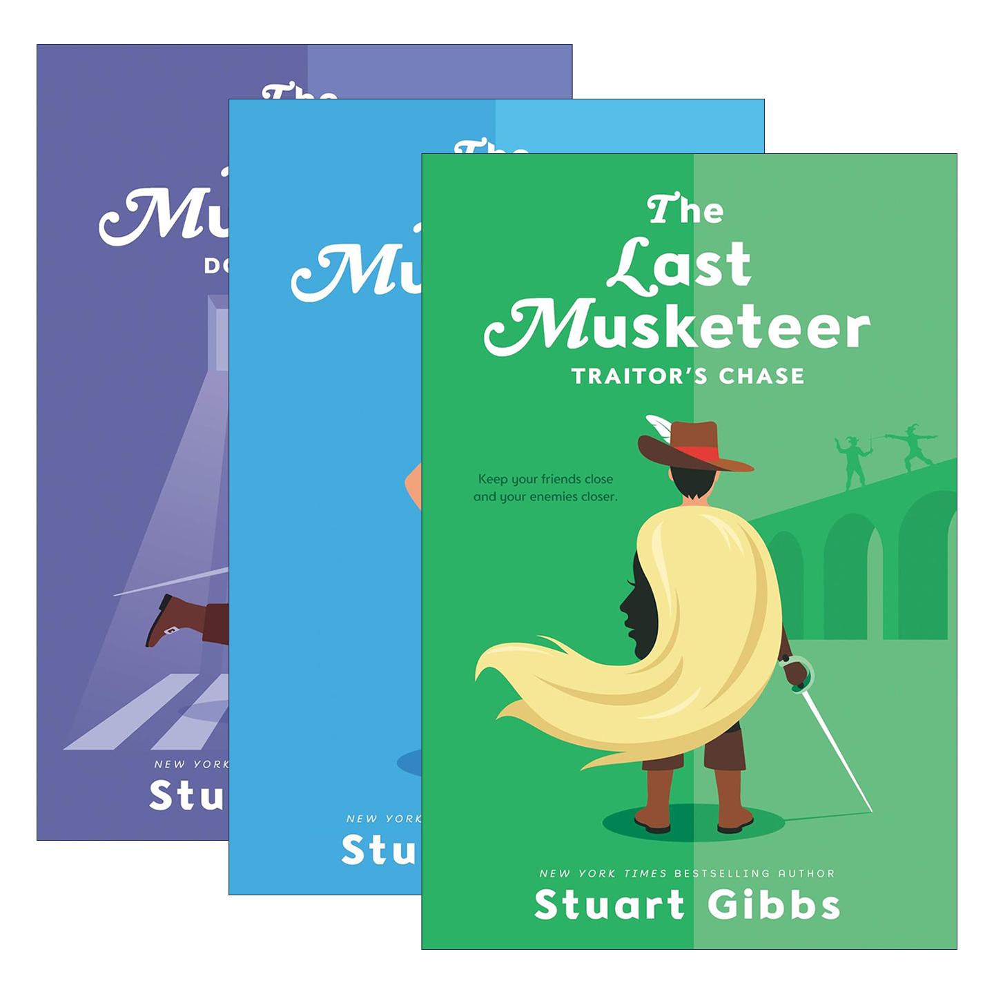 英文原版 The Last Musketeer 士兵系列1-3册 间谍学校作者Stuart Gibbs 叛徒的追逐 背叛 英文版 进口英语原版书籍