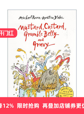 英文原版 Mustard  Custard  Grumble Belly and Gravy 芥末酱 奶油冻 数落肚皮和肉汁 迈克尔罗森儿童诗集 进口英语原版书籍