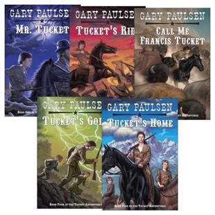 英文原版 Francis Tucket 弗朗西斯·塔克特系列1-5册 儿童西部冒险小说 手斧男孩作者盖瑞·伯森 英文版 进口英语原版书籍