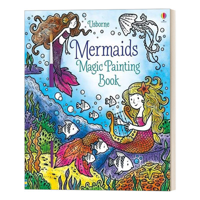 Mermaids Magic Painting Book 美人鱼神奇图画书进口原版英文书籍