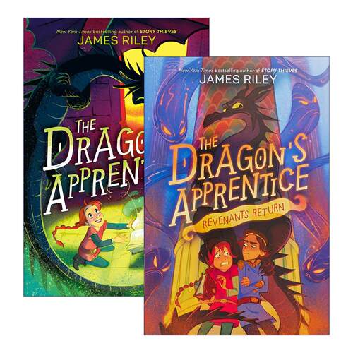 英文原版 The Dragon's Apprentice 龙的学徒系列2册 儿童奇幻小说 James Riley 英文版 进口英语原版书籍