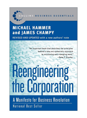 英文原版 Reengineering the Corporation 企业再造 迈克尔·哈默 英文版 进口英语原版书籍