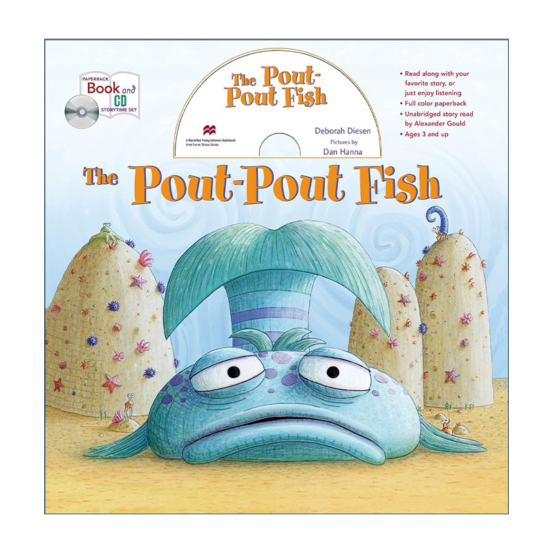 英文原版 The Pout-Pout Fish storytime set 噘嘴鱼故事书 含光盘音频 英文版 进口英语原版书籍