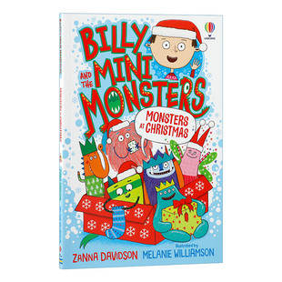 英文原版 Billy and the Mini Monsters Monsters at Christmas比利和迷你怪兽们圣诞节的怪兽 #12全彩儿童幽默桥梁章节书进口书籍