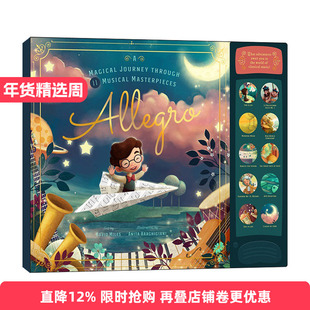 Allegro 古典乐之旅 发声书 儿童音乐启蒙 德彪西 德沃夏克 精装进口原版英文书籍