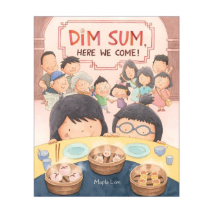 我们来了 英文书籍 Here 中国传统习俗进口原版 绘本 精装 点心 Come Sum Dim