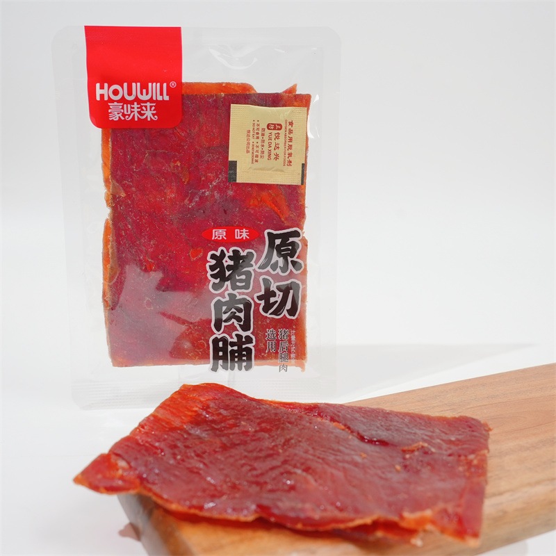 豪味来原切猪肉脯原味大片手撕高蛋白肉脯即食解馋充饥休闲食品