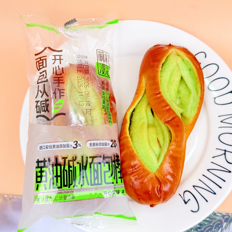 味美欣黄油碱水面包棒开心果味长条面包棒早餐下午茶代餐点心零食
