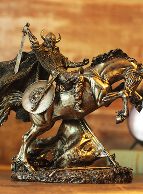 古罗马角斗士盔甲模型罗马铠甲勇士创意酒吧摆件家居饰品武士