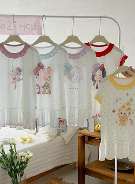 A类可降解面料莱塞尔10A抗菌儿童卡通睡裙GL2604