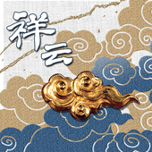 手工纯铜黄铜白铜祥云财布扣箱包饰品手环DIY装 饰扣精工铜扣配件