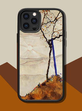 席勒秋天阳光适配iPhone15ProMAX/13/12/14苹果XR美术生风景油画华为Mate60Pro荣耀OPPO小米VIVO手机壳