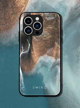 夏日海岸适配iPhone14Pro MAX/13/12/11小众风景蓝色大海华为Mate60Pro荣耀OPPO小米VIVO全包钢化玻璃手机壳