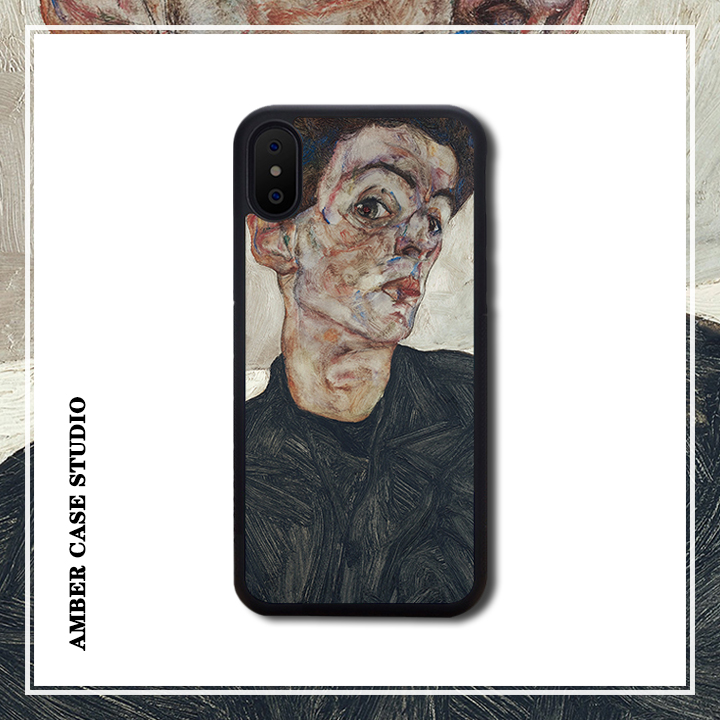 席勒自画像油画美术适配iPhone XR苹果XS MAX/11/7/8plus手机软壳17Pro手机壳16