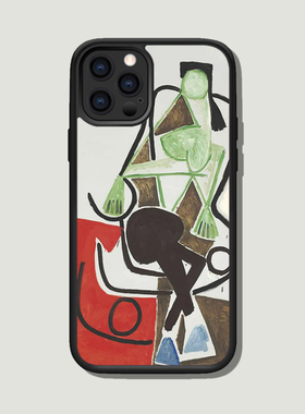 摇椅上的女人适用于iphone16Pro MAX/15/14毕加索抽象画苹果华为Mate60小米OPPO一加vivo手