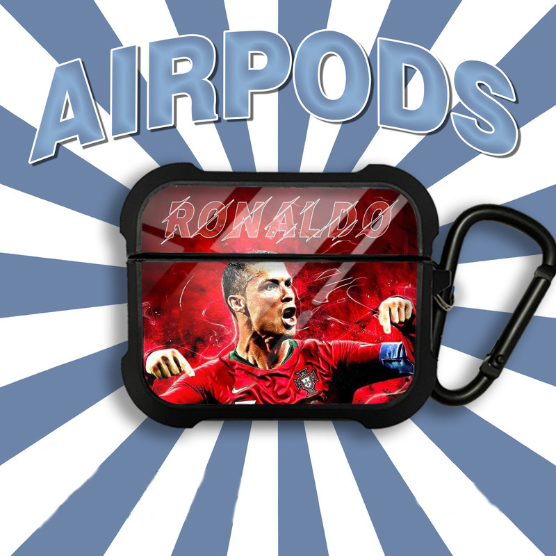 C罗葡萄牙来图定制华强北保护壳适用AirPods pro保护套苹果1/2/3/4/5代耳机壳airpods 4新品无线硅