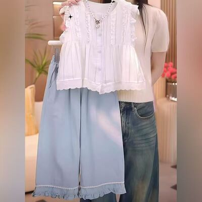2555两件套装儿童女童大童上衣裤子套装