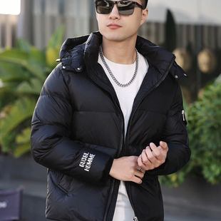 VMEN威曼冬季新款男士休闲羽绒服90白鸭绒时尚百搭连帽保暖外套