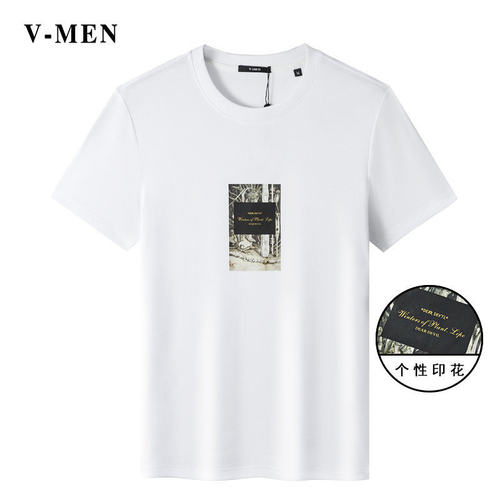 vmen威曼印花休闲短袖青年