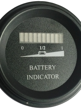 FSRS圆型单显电量表 铅酸蓄电池锂电电动车12V24V36V48V60V72V