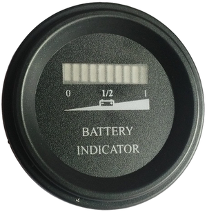 FSRS圆型单显电量表 铅酸蓄电池锂电电动车12V24V36V48V60V72V