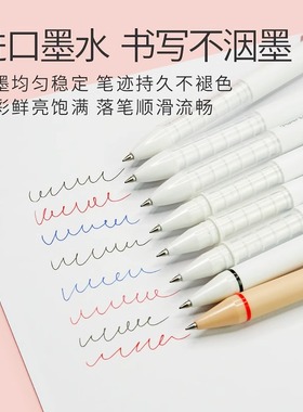 美国缤乐美PaperMate心心笔按动式中性笔0.5mm可爱糖果色考试签字