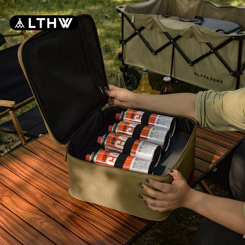 LTHW旅腾手拎包户外卡式炉子收纳包露营便捷气罐野营包炉具防撞包