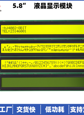 厂家小显示屏4002分辨率点阵屏 lcd液晶屏长条形便携并口AIP31066